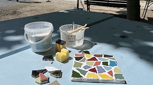 Untersetzter aus Mosaik