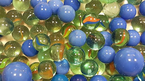 Bunte Glasmurmeln