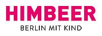 Logo von "Himbeer. Berlin mit Kind", rosa und schwarz.