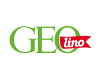 Logo von GEOlino, grün und rot.