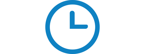 Icon, blau, Uhr