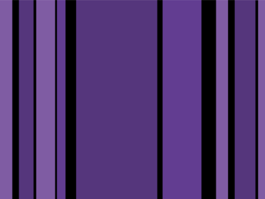 Vertikale Streifen in verschiedenen Violetttönen. Unterbrochen von unterschiedlich breiten schwarzen Linien.
